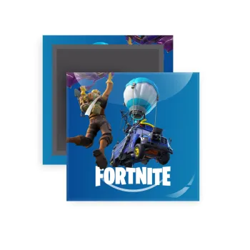 Fortnite Bus, Μαγνητάκι ψυγείου τετράγωνο διάστασης 5x5cm