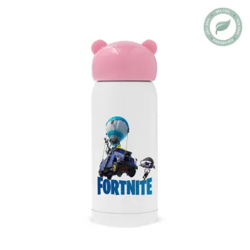 Fortnite Bus, Pink stainless steel thermal flask, 320ml