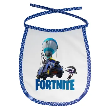 Fortnite Bus, Σαλιάρα μωρού αλέκιαστη με κορδόνι Μπλε