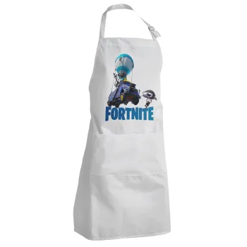 Fortnite Bus, Adult Chef Apron (with sliders and 2 pockets)