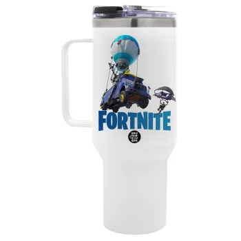 Fortnite Bus, Mega Stainless steel Tumbler with lid, double wall 1,2L