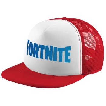 Fortnite Bus, Children's Soft Trucker Hat with Red/White Mesh (POLYESTER, CHILDREN'S, ONE SIZE)