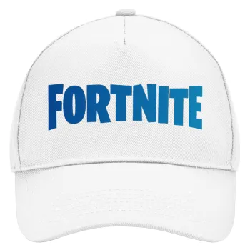 Fortnite Bus, Adult Baseball Cap, Drill, White (100% COTTON, ADULT, UNISEX, ONE SIZE)
