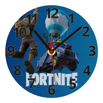 Fortnite Bus, Ρολόι τοίχου γυάλινο (20cm)