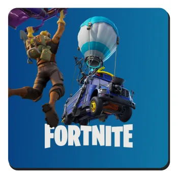 Fortnite Bus, Τετράγωνο μαγνητάκι ξύλινο 9x9cm
