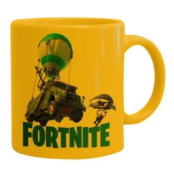 Fortnite Bus, Κούπα, κεραμική κίτρινη, 330ml