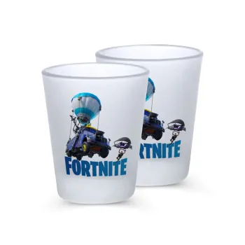 Fortnite Bus, Σφηνοπότηρα γυάλινα 45ml του πάγου (2 τεμάχια)