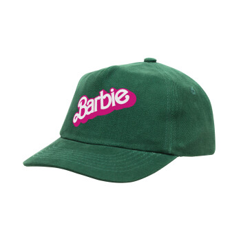 Barbie, Καπέλο παιδικό Baseball, 100% Βαμβακερό Drill, ΠΡΑΣΙΝΟ (ΒΑΜΒΑΚΕΡΟ, ΠΑΙΔΙΚΟ, ONE SIZE)