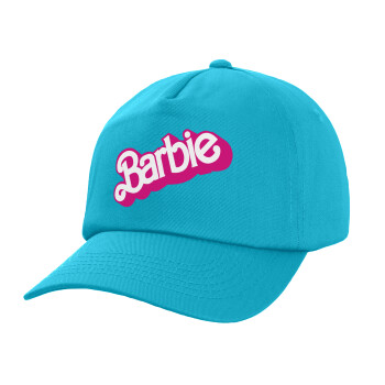 Barbie, Καπέλο παιδικό Baseball, 100% Βαμβακερό, Low profile, Γαλάζιο