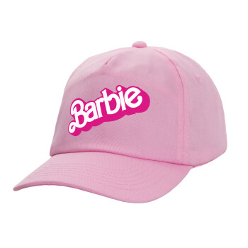 Barbie, Καπέλο παιδικό casual μπειζμπολ, 100% Βαμβακερό Twill, ΡΟΖ (ΒΑΜΒΑΚΕΡΟ, ΠΑΙΔΙΚΟ, ONE SIZE)