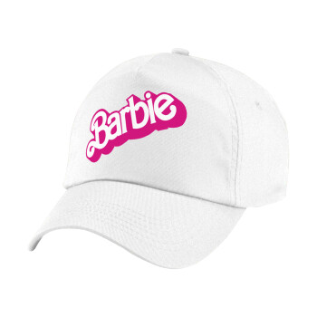 Barbie, Πεντάφυλλο καπέλο Λευκό, 100% Βαμβακερό (Twill), με ρύθμιση, unisex