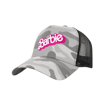 Barbie, Καπέλο Ενηλίκων Structured Trucker, με Δίχτυ, (παραλλαγή) Army Camo (100% ΒΑΜΒΑΚΕΡΟ, ΕΝΗΛΙΚΩΝ, UNISEX, ONE SIZE)