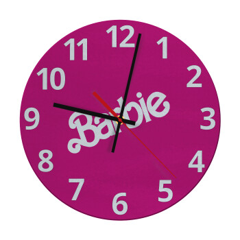 Barbie, Ρολόι τοίχου γυάλινο (30cm)