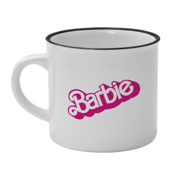 Barbie, Κούπα κεραμική vintage Λευκή/Μαύρη 230ml