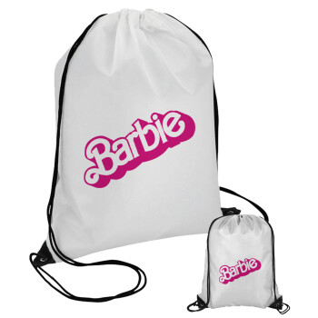 Barbie, Τσάντα πουγκί με μαύρα κορδόνια (1 τεμάχιο)
