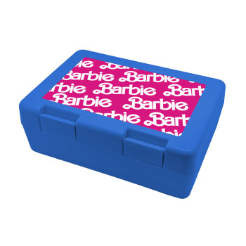 Barbie, Children's cookie container BLUE 185x128x65mm (BPA free plastic)