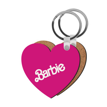 Barbie, Μπρελόκ Ξύλινο καρδιά MDF