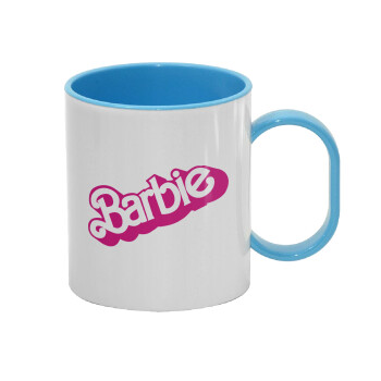 Barbie, Κούπα (πλαστική) (BPA-FREE) Polymer Μπλε για παιδιά, 330ml
