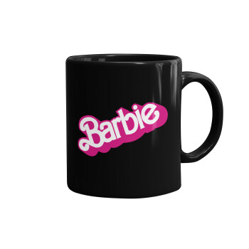 Barbie, Κούπα Μαύρη, κεραμική, 330ml