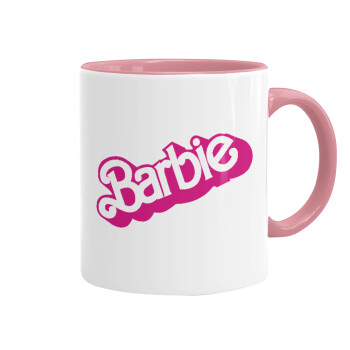 Barbie, Mug colored pink, ceramic, 330ml