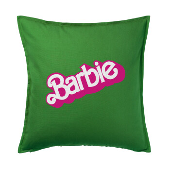 Barbie, Μαξιλάρι καναπέ Πράσινο 100% βαμβάκι, περιέχεται το γέμισμα (50x50cm)