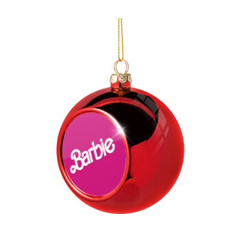 Barbie, Χριστουγεννιάτικη μπάλα δένδρου Κόκκινη 8cm