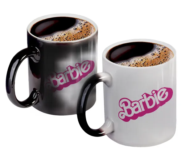 Barbie — Κούπα Μαγική, κεραμική, 330ml που αλλάζει χρώμα με το ζεστό ρόφημα