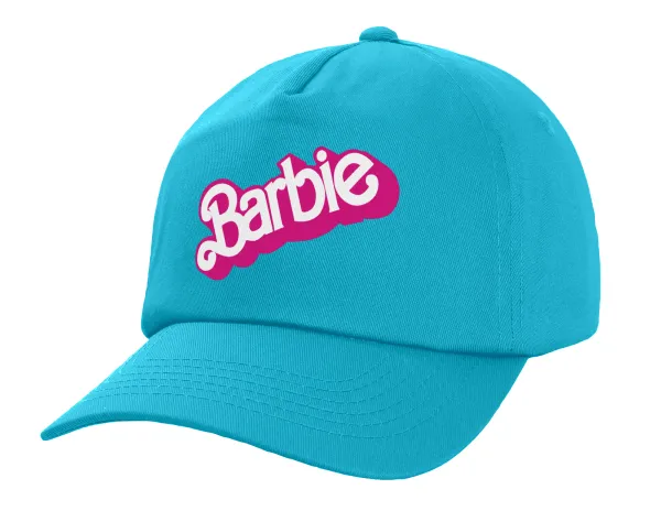 Barbie — Καπέλο παιδικό Baseball, 100% Βαμβακερό Twill, Γαλάζιο (ΒΑΜΒΑΚΕΡΟ, ΠΑΙΔΙΚΟ, UNISEX, ONE SIZE)