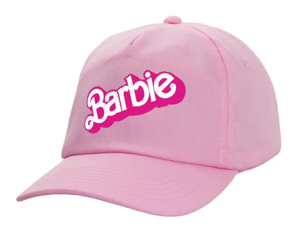 Barbie — Καπέλο παιδικό casual μπειζμπολ, 100% Βαμβακερό Twill, ΡΟΖ (ΒΑΜΒΑΚΕΡΟ, ΠΑΙΔΙΚΟ, ONE SIZE)