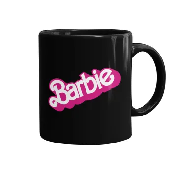 Barbie, Mug black, ceramic, 330ml