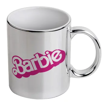 Barbie, Κούπα κεραμική, ασημένια καθρέπτης, 330ml