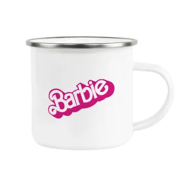 Barbie, Κούπα Μεταλλική εμαγιέ λευκη 360ml
