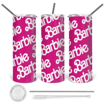 Barbie, Tumbler stainless steel 600ml, with metal straw & cleaning brush