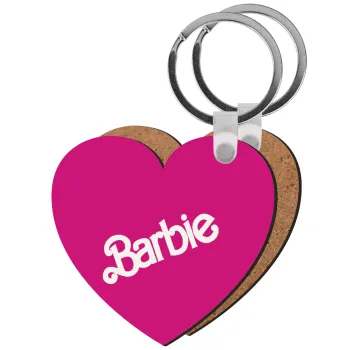 Barbie, Μπρελόκ Ξύλινο καρδιά MDF