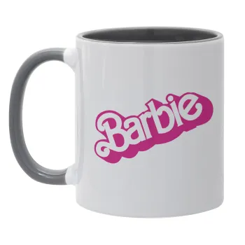 Barbie, Κούπα χρωματιστή γκρι, κεραμική, 330ml