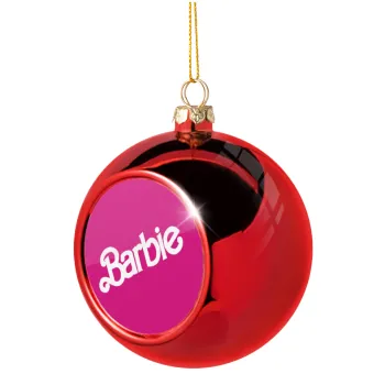 Barbie, Christmas tree ball Red 8cm