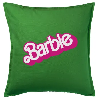 Barbie, Μαξιλάρι καναπέ Πράσινο 100% βαμβάκι, περιέχεται το γέμισμα (50x50cm)
