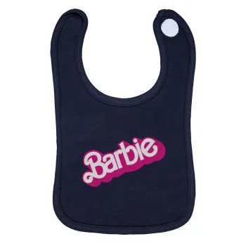 Barbie, Σαλιάρα με Σκρατς 100% Organic Cotton Μπλε (0-18 months)