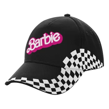 Barbie, Καπέλο Ενηλίκων Ultimate ΜΑΥΡΟ RACING, (100% ΒΑΜΒΑΚΕΡΟ DRILL, ΕΝΗΛΙΚΩΝ, UNISEX, ONE SIZE)