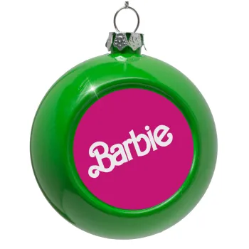 Barbie, Green Christmas tree ornament bauble 8cm