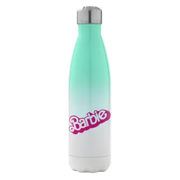 Barbie, Metal mug thermos Green/White (Stainless steel), double wall, 500ml