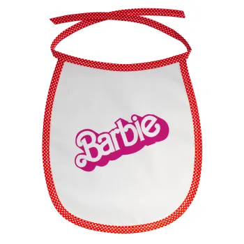 Barbie, Σαλιάρα μωρού αλέκιαστη με κορδόνι Κόκκινη