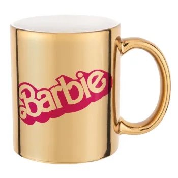 Barbie, Κούπα κεραμική, χρυσή καθρέπτης, 330ml
