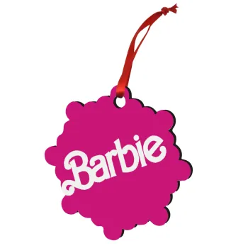 Barbie, Christmas ornament snowflake wooden 7.5cm