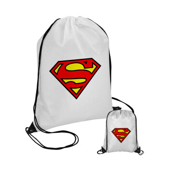 Superman vintage, Τσάντα πουγκί με μαύρα κορδόνια (1 τεμάχιο)