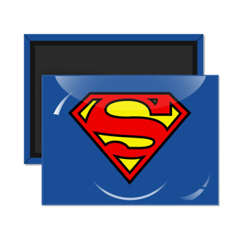 Superman vintage, Ορθογώνιο μαγνητάκι ψυγείου διάστασης 9x6cm