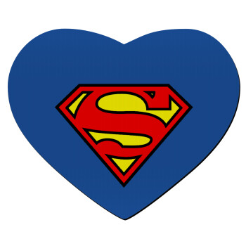 Superman vintage, Mousepad heart 23x20cm