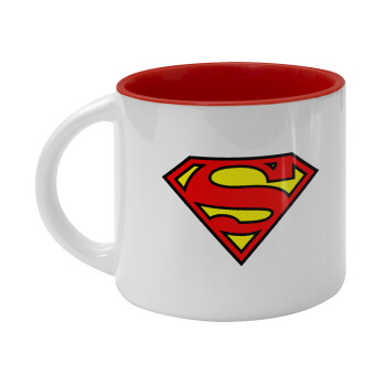 Superman vintage, Κούπα κεραμική 400ml Λευκή/Κόκκινη