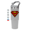 GREY color, 890ml (30oz) stainless Steel Tumbler with Handle