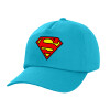 Καπέλο παιδικό Baseball, 100% Βαμβακερό Twill, Γαλάζιο (ΒΑΜΒΑΚΕΡΟ, ΠΑΙΔΙΚΟ, UNISEX, ONE SIZE)